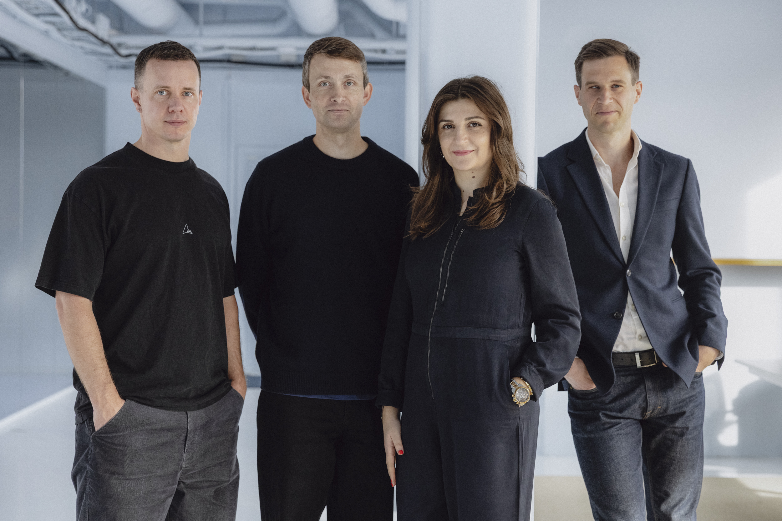 The team, Johan, Erik, Tobias and Codruta